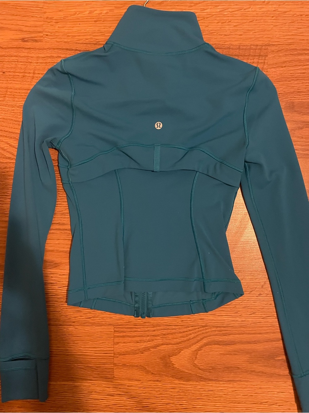 lululemon athletica Teal Fitted Zip-Back Athletic Jacket